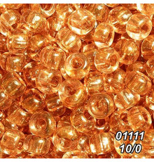 Бісер Preciosa 10/0 бежевий (01111-10/0-1с) прозорий 50 гр.