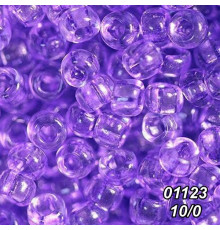 Бисер Preciosa 10/0 фиолетовый (01123-10/0-1с) прозрачный 50 гр.