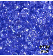 Бисер Preciosa 10/0 синий (01131-10/0-1с) прозрачный 50 гр.