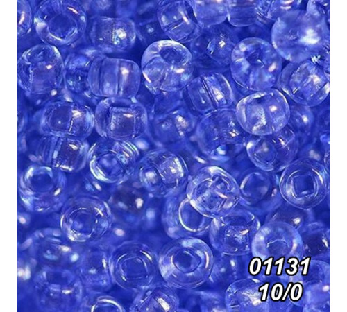 Бисер Preciosa 10/0 синий (01131-10/0-1с) прозрачный 50 гр. Бисер Preciosa 10/0 синий (01131-10/0-1с) прозрачный 50 гр.