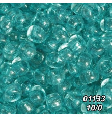 Бісер Preciosa 10/0 бірюзовий (01133-10/0-1с) прозорий 50 гр.