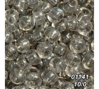 Бісер Preciosa 10/0 сірий (01141-10/0-1с) прозорий 50 гр.