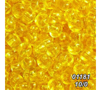 Бісер Preciosa 10/0 жовтий (01181-10/0-1с) прозорий 50 гр.