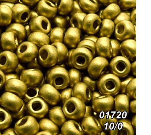 Бісер Preciosa 10/0 оливковий (01720-10/0-1с) металік 50 гр.