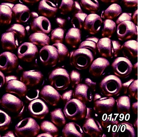 Бісер Preciosa 10/0 фіолетовий (01790-10/0-1с) металік 50 гр.