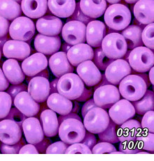 Бісер Preciosa 10/0 бузковий (03123-10/0-1с) натуральний 50 гр.