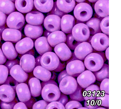 Бісер Preciosa 10/0 бузковий (03123-10/0-1с) натуральний 50 гр.