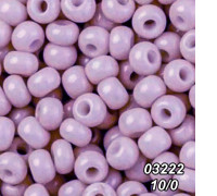 Бісер Preciosa №10/0 бузковий (03222-10/0-2с) натуральний 50 гр.
