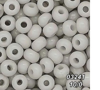 Бисер Preciosa 10/0 серый (03241-10/0-1с) натуральный 50 гр.