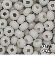 Бісер Preciosa 10/0 сірий (03241-10/0-1с) натуральний 50 гр.