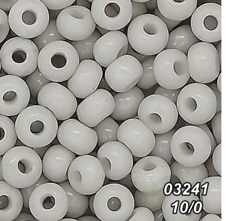 Бісер Preciosa 10/0 сірий (03241-10/0-1с) натуральний 50 гр.