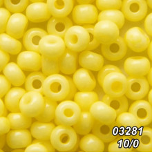 Бисер Preciosa 10/0 жёлтый (03281-10/0-1с) натуральный 50 гр.