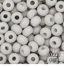 Бісер Preciosa 10/0 сірий (03441-10/0-1с) натуральний 50 гр.