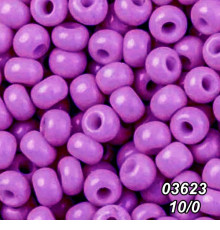 Бісер Preciosa 10/0 бузковий (03623-10/0-1с) натуральний 50 гр.