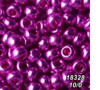 Бісер Preciosa 10/0 бузьковый (18328-10/0-2с) металізований 50 гр.