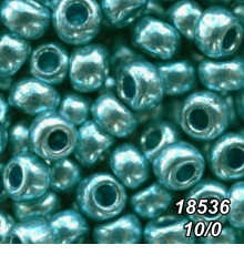 Бісер Preciosa 10/0 бірюзовий (18536-10/0-1с) металізований 50 гр.