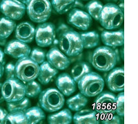 Бісер Preciosa 10/0 бірюзовий (18565-10/0-1с) металізований 50 гр.