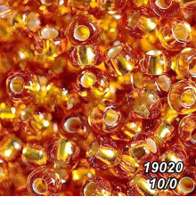 Бісер Preciosa 10/0 коричневий (19020-10/0-1с) профарбований сріблом 50 гр.