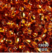 Бісер Preciosa 10/0 коричневий (19090-10/0-1с) профарбований сріблом 50 гр.