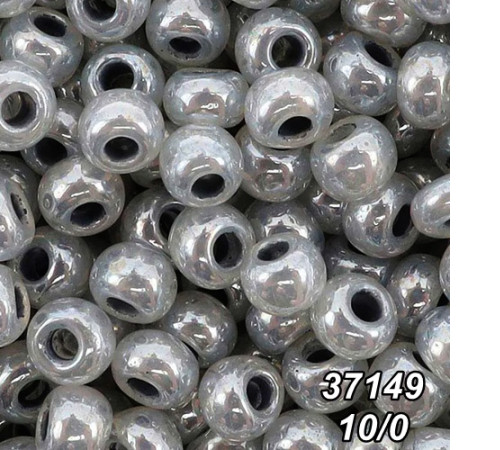 Бісер Preciosa 10/0 сірий (37149-10/0-1с) перлинний 50 гр.