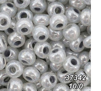 Бисер Preciosa 10/0 серый (37342-10/0-1с) жемчужный 50 гр.