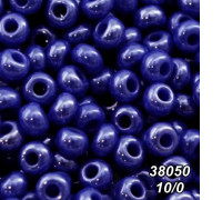Бісер Preciosa 10/0 синій (38050-10/0-1с) перлинний 50 гр.