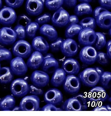 Бісер Preciosa 10/0 синій (38050-10/0-1с) перлинний 50 гр.