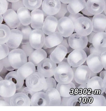 Бісер Preciosa 10/0 білий (38302-m-10/0-1с) матовий, профарбований 50 гр.