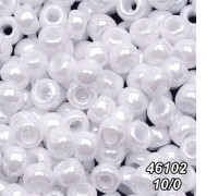 Бісер Preciosa 10/0 білий (46102-10/0-1с) перлинний 50 гр.