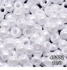 Бісер Preciosa 10/0 білий (46102-10/0-1с) перлинний 50 гр.