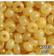 Бісер Preciosa 10/0 бежевий (47185-10/0-2с) перлинний 50 гр.