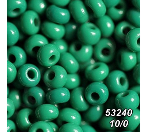 Бісер Preciosa 10/0 зелений (53240-10/0-1с) натуральний 50 гр.
