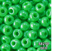 Бісер Preciosa 10/0 зелений (58210-10/0-1с) перлинний 50 гр.