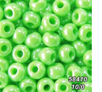 Бисер Preciosa 10/0 салатовый (58410-10/0-1с) перламутровый 50 гр.
