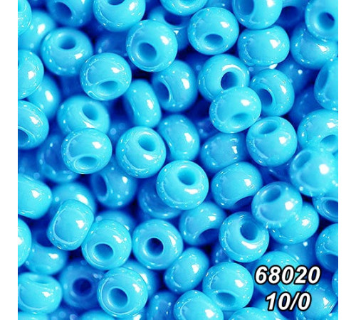Бісер Preciosa 10/0 блакитний (68020-10/0-1с) перлинний 50 гр.