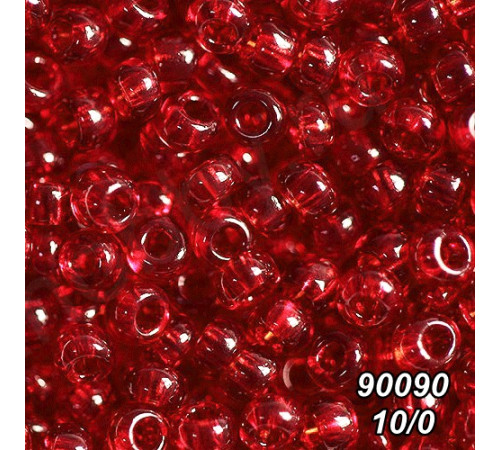 Бісер Preciosa 10/0 червоний (90090-10/0-2с) прозорий 50 гр. Бісер Preciosa 10/0 червоний (90090-10/0-2с) прозорий 50 гр.