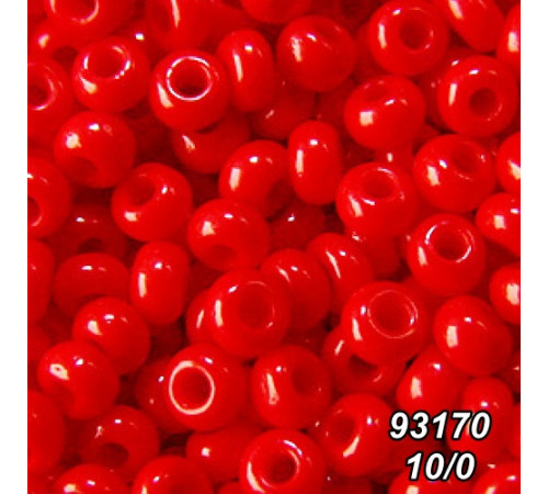 Бисер Preciosa 10/0 красный (93170-10/0-1с) натуральный 50 гр. Бисер Preciosa 10/0 красный (93170-10/0-1с) натуральный 50 гр.