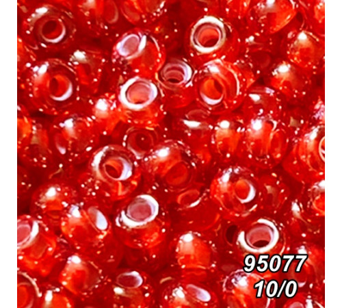 Бісер Preciosa 10/0 червоний (95077-10/0-1с) прозорий, профарбований 50 гр. Бісер Preciosa 10/0 червоний (95077-10/0-1с) прозорий, профарбований 50 гр.