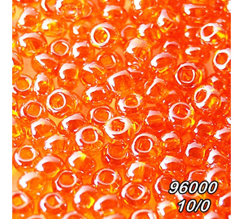 Бісер Preciosa 10/0 помаранчевий (96000-10/0-1с) прозорий, блискучий 50 гр. Бісер Preciosa 10/0 помаранчевий (96000-10/0-1с) прозорий, блискучий 50 гр.