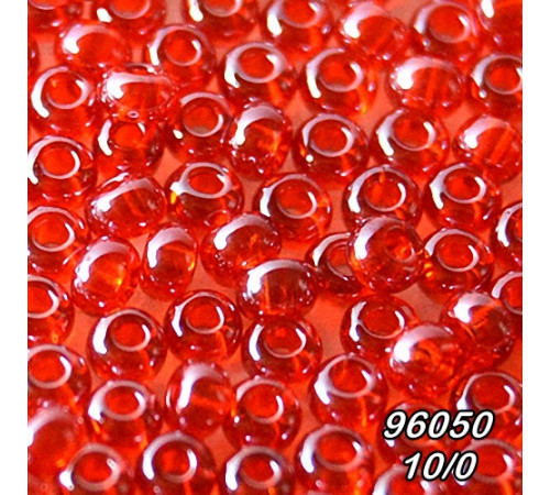 Бісер Preciosa 10/0 червоний (96050-10/0-1с) прозорий, блискучий 50 гр. Бісер Preciosa 10/0 червоний (96050-10/0-1с) прозорий, блискучий 50 гр.