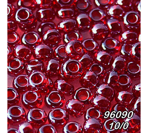 Бісер Preciosa 10/0 червоний (96090-10/0-1с) прозорий, блискучий 50 гр. Бісер Preciosa 10/0 червоний (96090-10/0-1с) прозорий, блискучий 50 гр.
