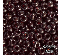Бісер Preciosa 10/0 бордовий (96120-10/0-2с) прозорий, блискучий 50 гр.