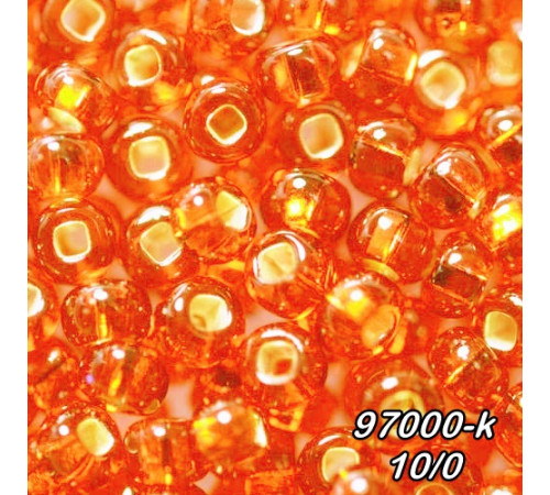 Бісер Preciosa 10/0 помаранчевий (97000-k-10/0-1с) профарбований сріблом 50 гр. Бісер Preciosa 10/0 помаранчевий (97000-k-10/0-1с) профарбований сріблом 50 гр.