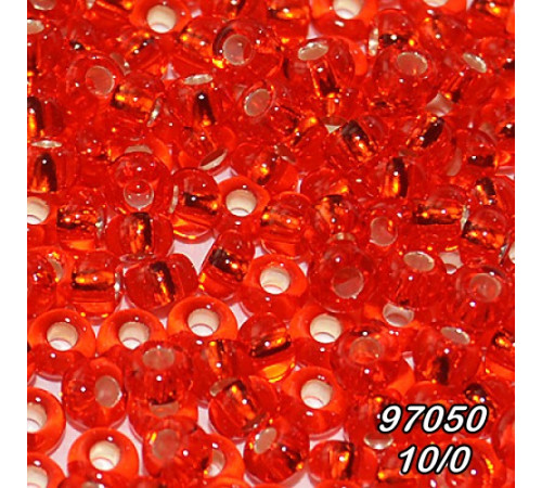 Бісер Preciosa 10/0 червоний (97050-10/0-2с) профарбований сріблом 50 гр. Бісер Preciosa 10/0 червоний (97050-10/0-2с) профарбований сріблом 50 гр.