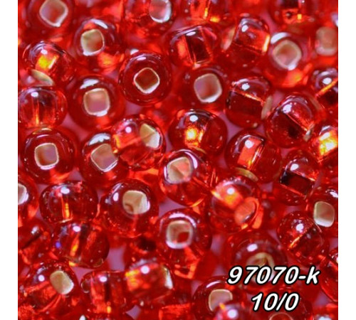 Бісер Preciosa 10/0 червоний (97070-k-10/0-1с) профарбований сріблом 50 гр. Бісер Preciosa 10/0 червоний (97070-k-10/0-1с) профарбований сріблом 50 гр.