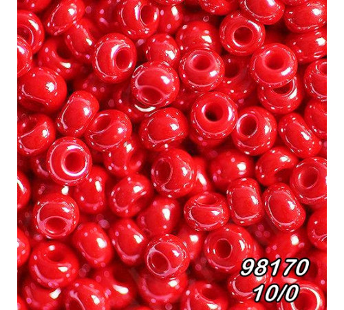 Бісер Preciosa 10/0 червоний (98170-10/0-1с) перлинний 50 гр. Бісер Preciosa 10/0 червоний (98170-10/0-1с) перлинний 50 гр.