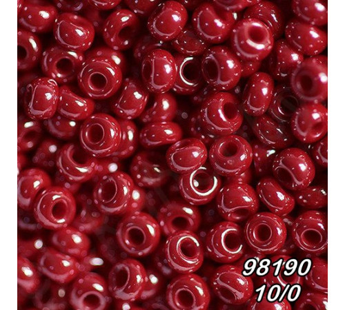 Бісер Preciosa 10/0 червоний (98190-10/0-1с) перлинний 50 гр. Бісер Preciosa 10/0 червоний (98190-10/0-1с) перлинний 50 гр.