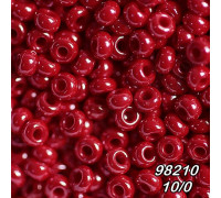 Бісер Preciosa 10/0 червоний (98210-10/0-2с) перлинний 50 гр.