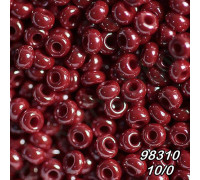 Бісер Preciosa 10/0 бордовий (98310-10/0-2с) перлинний 50 гр.