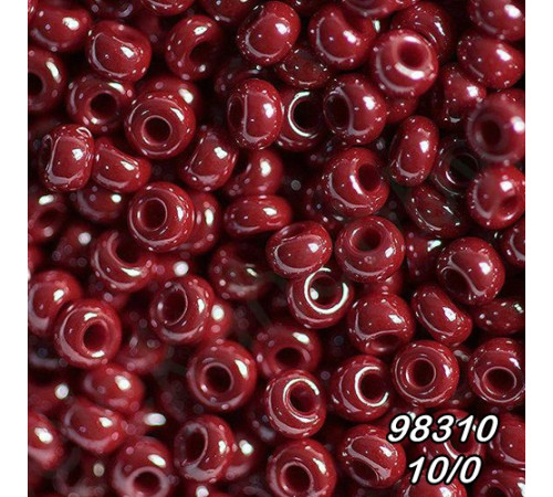 Бісер Preciosa 10/0 бордовий (98310-10/0-1с) перлинний 50 гр. Бісер Preciosa 10/0 бордовий (98310-10/0-1с) перлинний 50 гр.